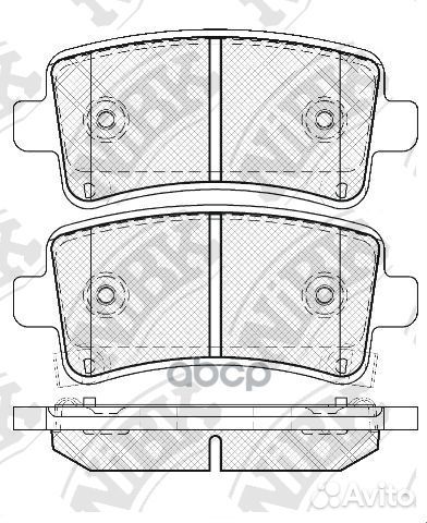 Колодки тормозные дисковые PN0840 NiBK