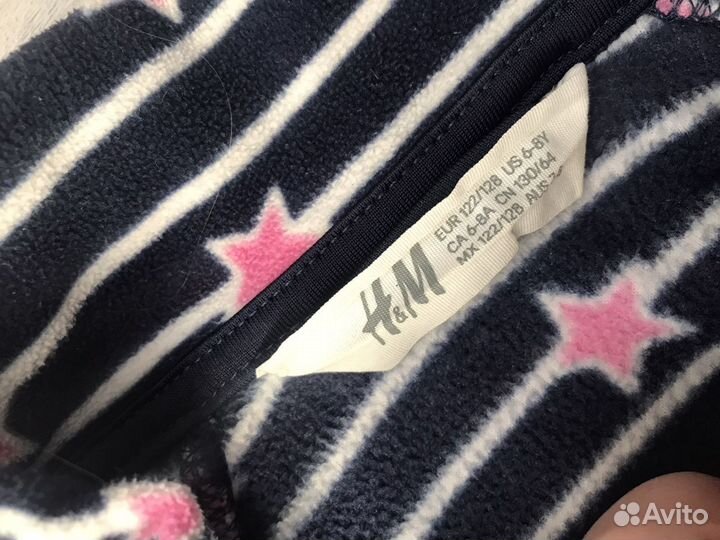 Толстовка флисовая для девочки H&M 122-128 рр