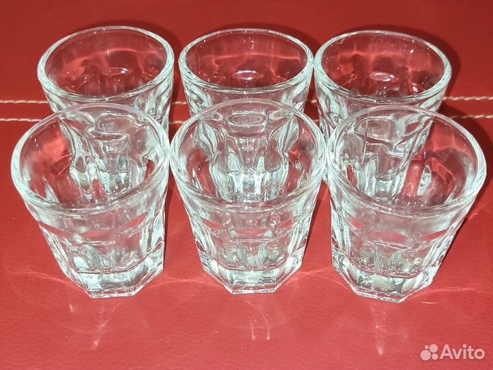 Стопка в виде граненых стаканов (6шт)