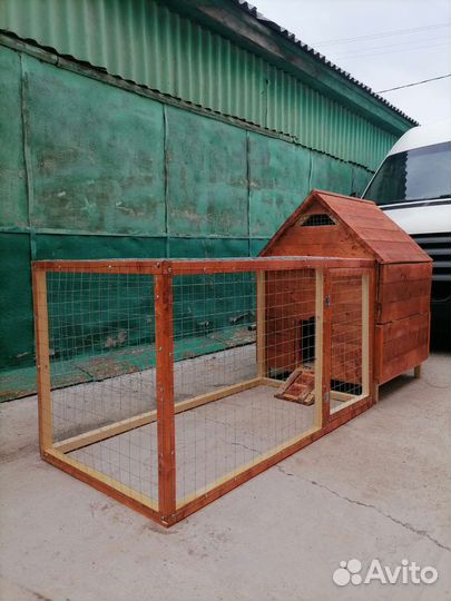 Клетка новая + кролики