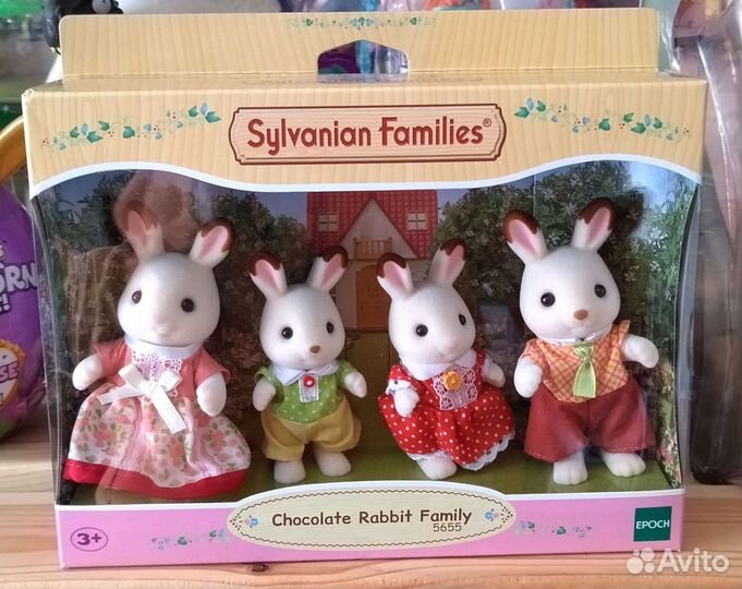 Sylvanian families Семейство шоколадных кроликов