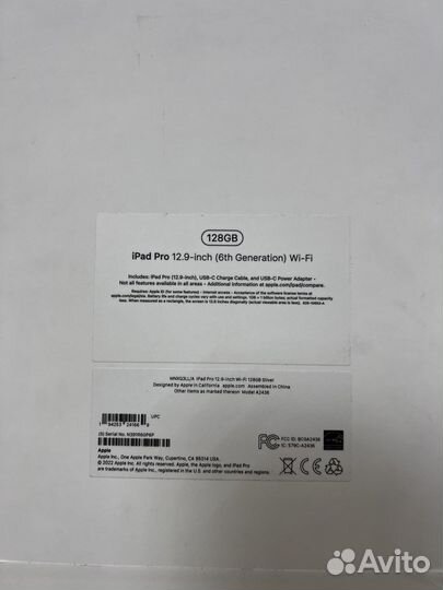 iPad pro 12 9 m2 128 gb