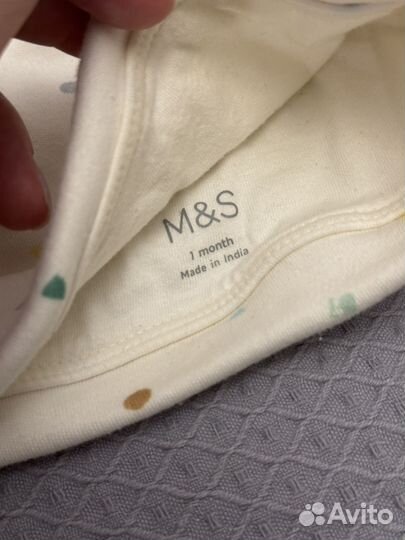 Слип с шапочкой для новорожденного m&s