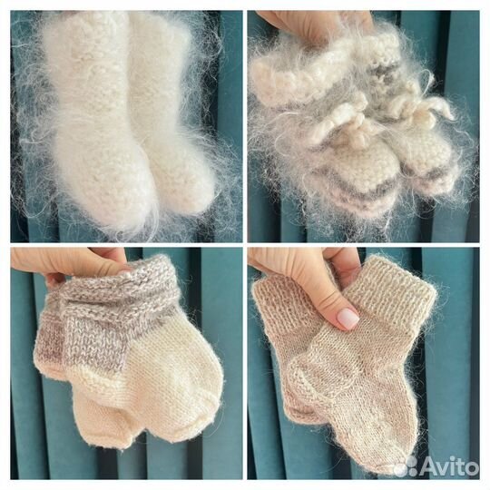 Вязанные носки ручной работы