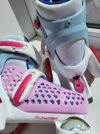 Роликовые коньки детские раздвижные