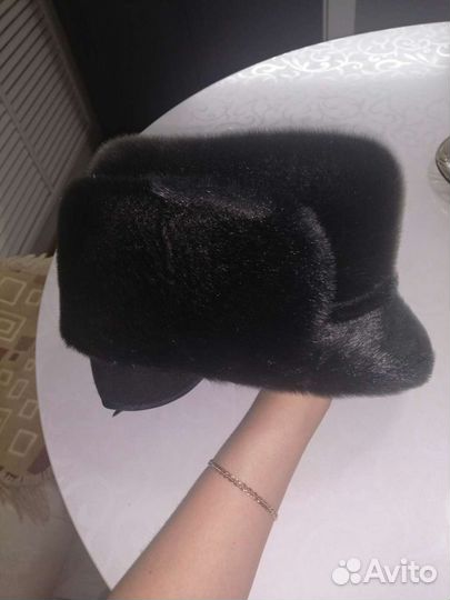 Меховая мужская шапка из нерпы