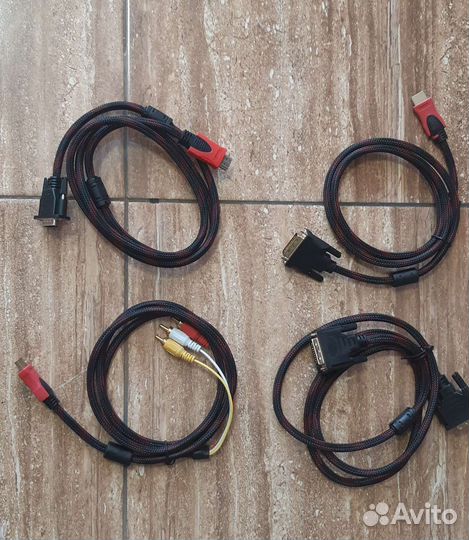 Кабель VGA DVI hdmi AV новый