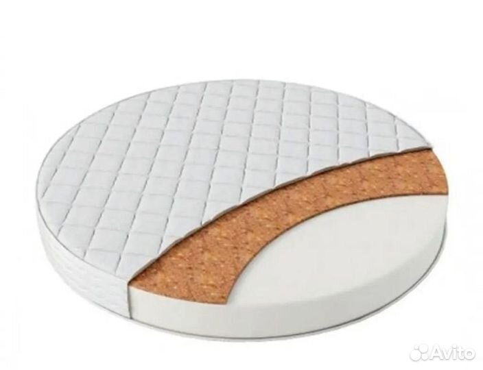 Матрас в детскую кроватку круглыйновый