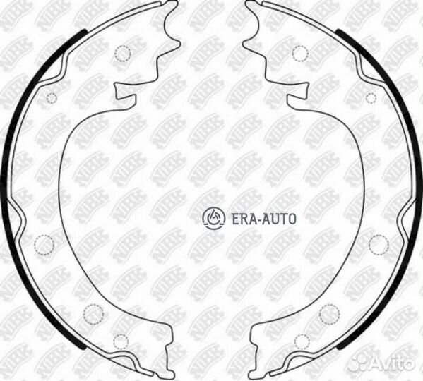 Nibk FN0662 Колодки тормозные барабанные