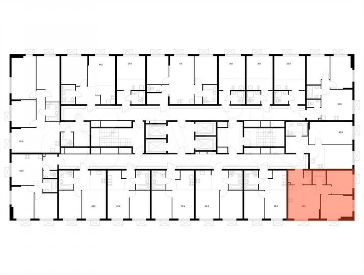 2-к. квартира, 48,8 м², 25/25 эт.