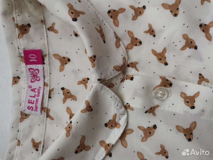 Рубашка для девочки 6-8 лет