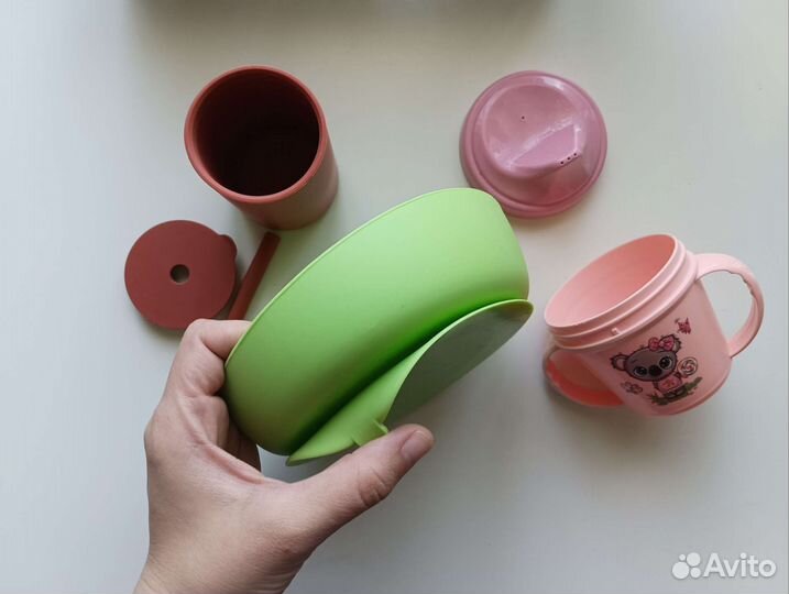 Детская силиконовая посуда (комплект)