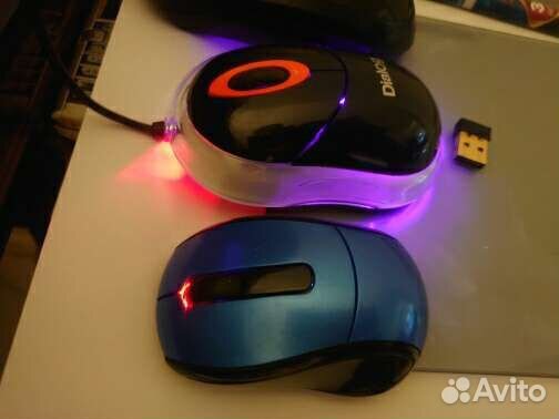 Мини Игровая Мышь USB с подсветкой. беспроводная