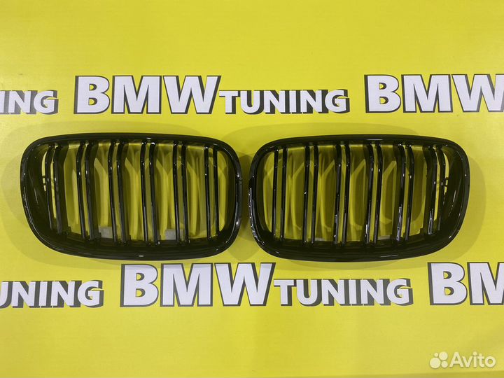 Решетка радиатора BMW E70 Е71 M черный глянец