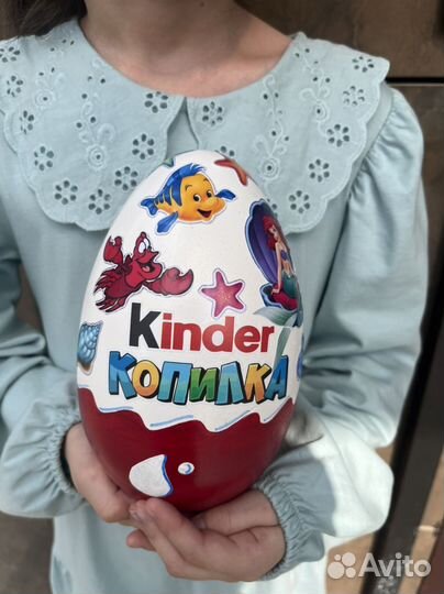 Копилка киндер сюрприз из гипса