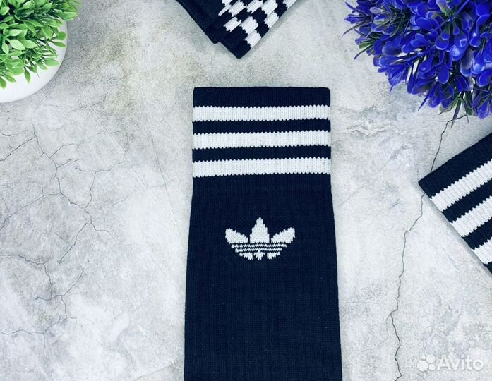 Носки Adidas Solid чёрные оригинал