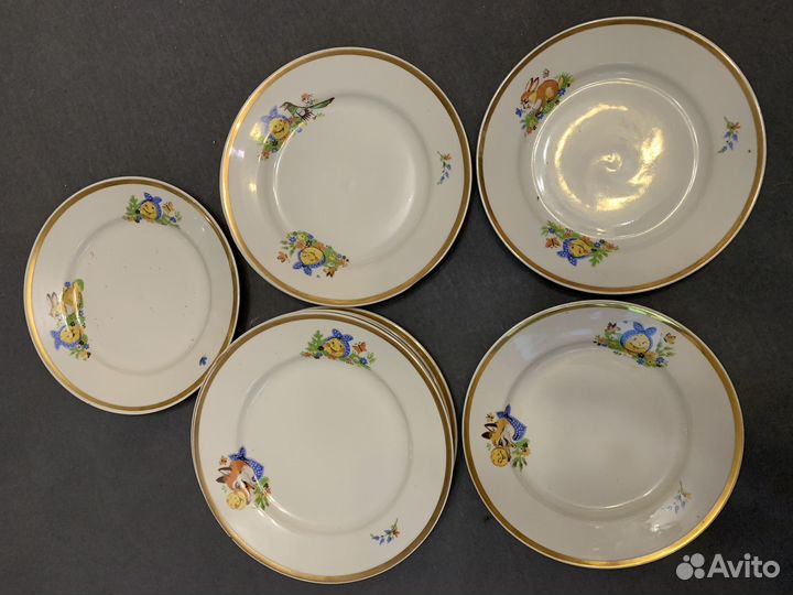 Тарелки ‘‘Три поросенка‘‘ и ‘‘Колобок‘‘