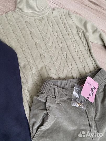 Пакет новой одежды на девочку 128-134