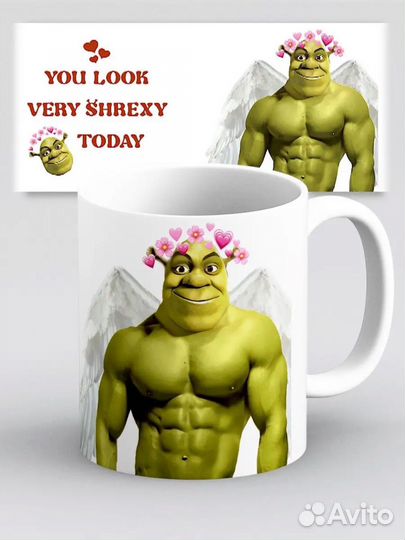 Кружка мем Шрек