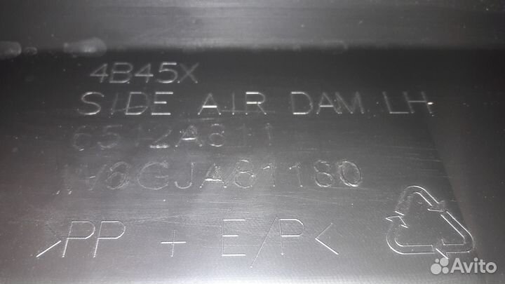 Накладки на пороги mitsubishi outlander 3