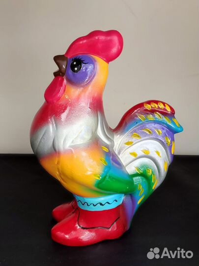 Копилка Петух в сапогах 26,5 см гипс