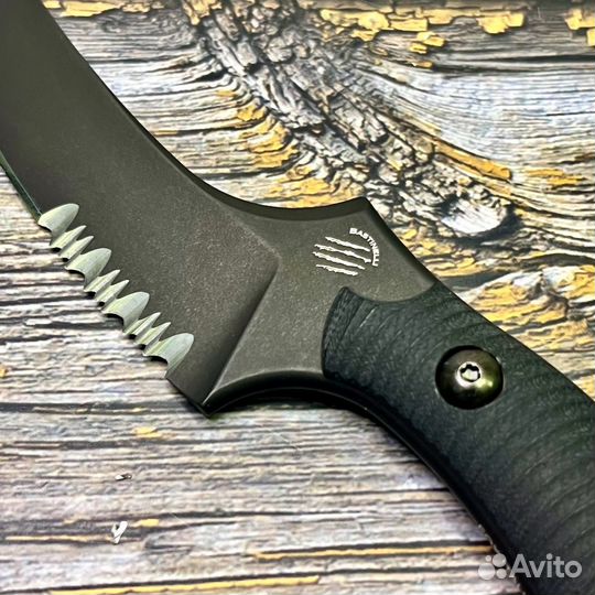 Нож Bastinelli Creations BAS206S Mako, Black Serra