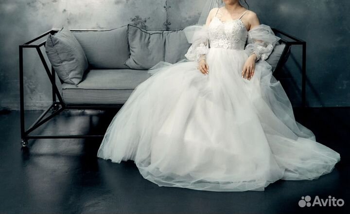 Свадебное платье 42 44 пышное
