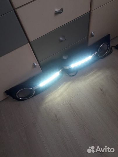 Решетка переднего бампера Ауди А4(В8) 07-комплект