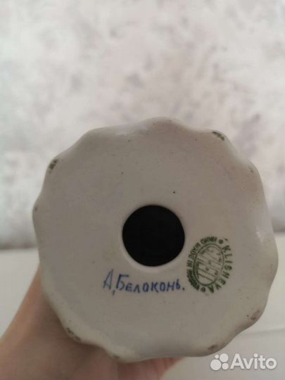 Пасхальное яйцо фарфор Гжель