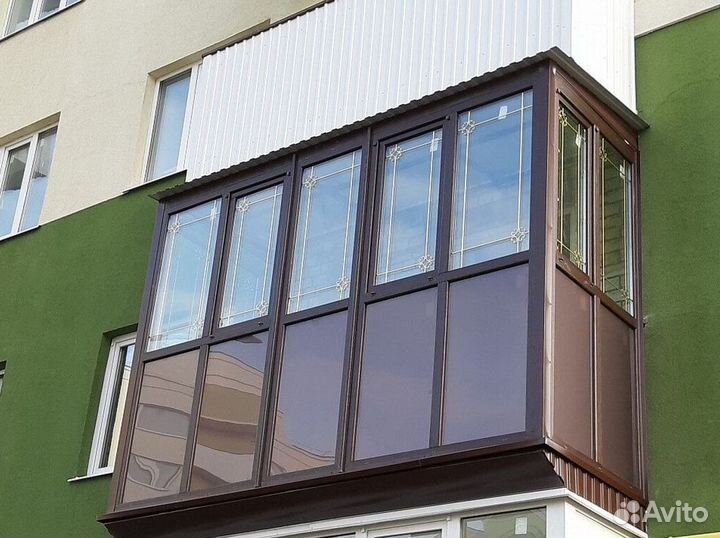 Остекление балконов и лоджий в рассрочку E2401