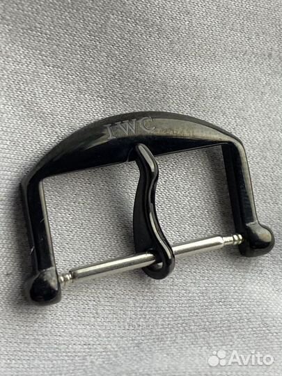 Пряжка черная 18мм для часов iwc глянец