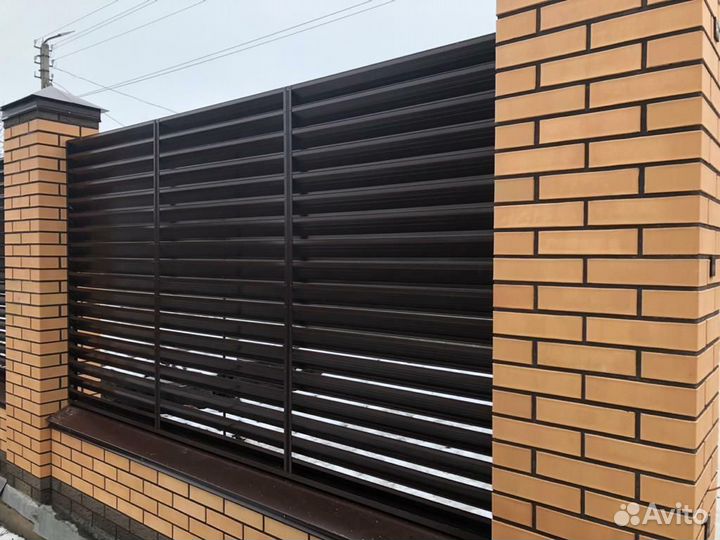 Забор жалюзи