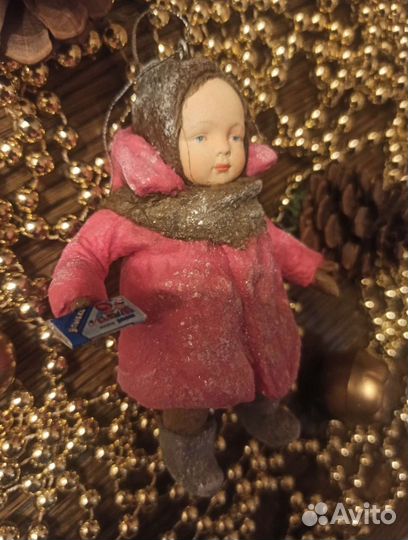 Ватная игрушка на елку