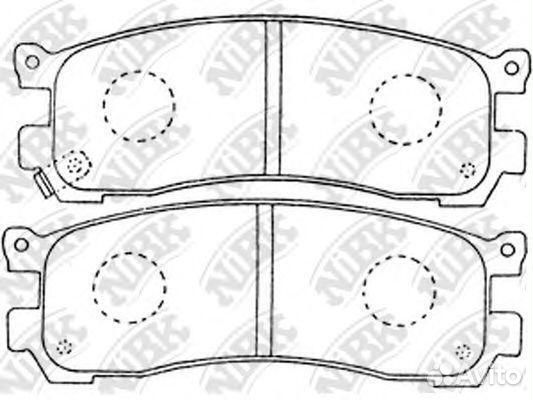 Колодки тормозные задние NiBK, PN5290