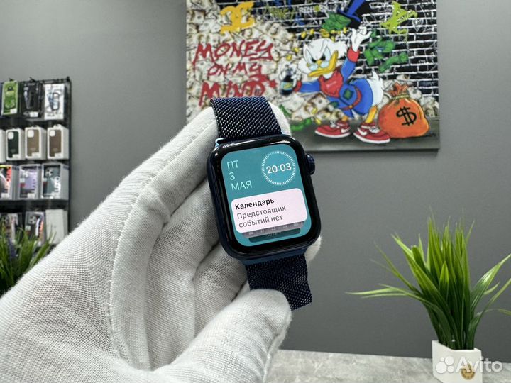 Часы Apple Watch 6 40mm Blue Оригинал