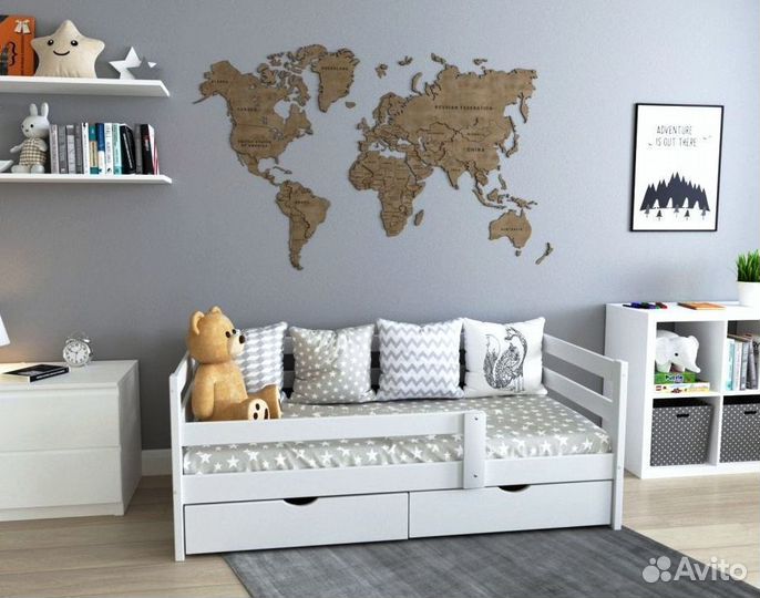 Детская кровать софа деревянная