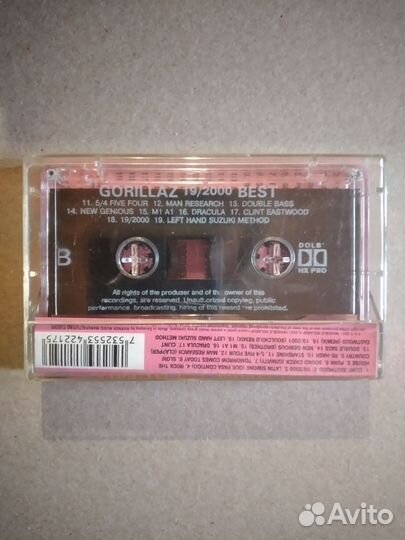 Gorillaz 19/2000 лицензионная аудиокассета