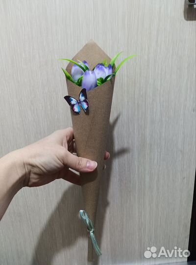 Букет из мыльных роз