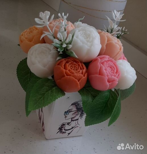 Мыло ручной работы (букеты)