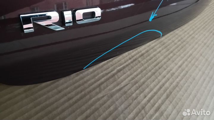 Kia Rio 4 c 17 крышка багажника