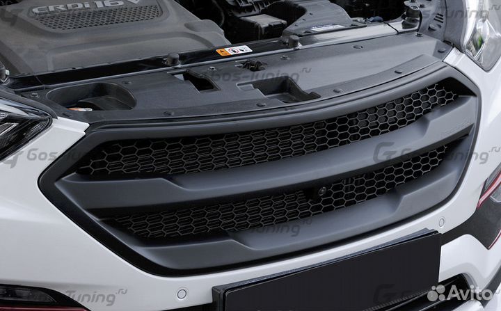 Тюнинг решетка радиатора RR на Hyundai Santa Fe DM