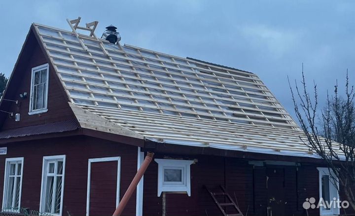 Строительная бригада ремонт крыши