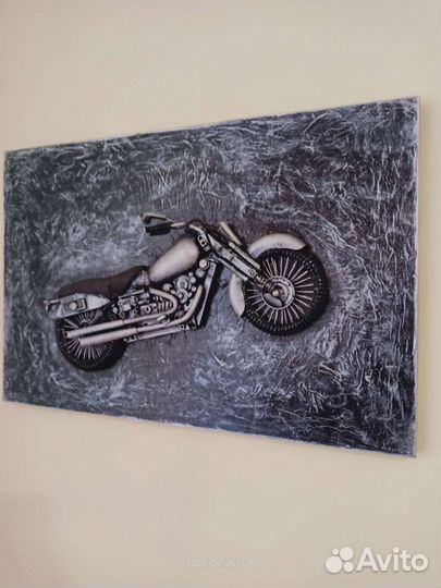 Оригинальное панно мотоцикл