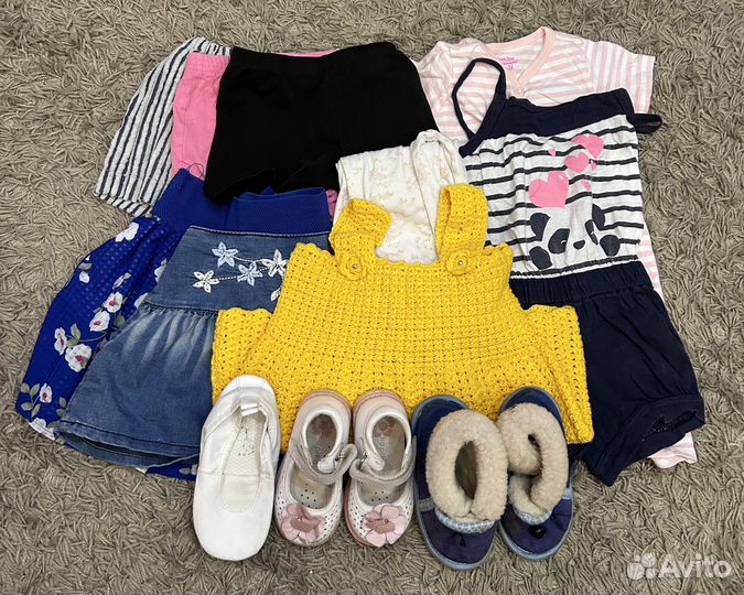 Пакет вещей на девочку, 86 см