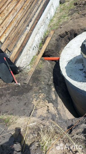 Монтаж септиков, кессон, перелив погреб под ключ