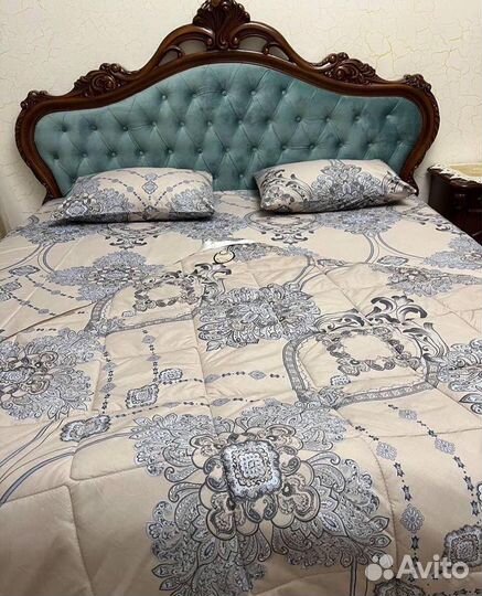 Постельное белье евро с одеялом