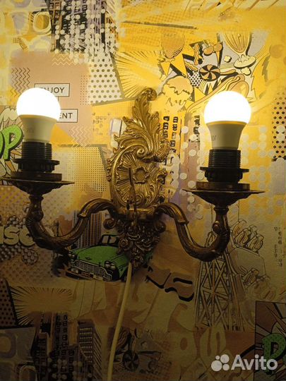 Бронзовая бра СССР