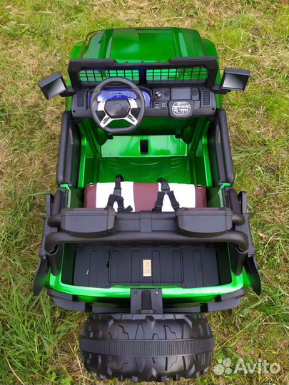 Детский электромобиль внедорожник двухместный