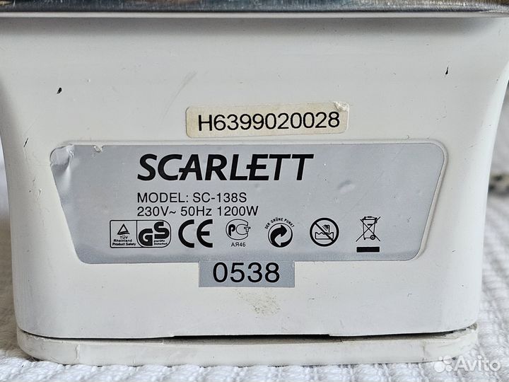 Утюг Scarlett SC-138S Daniel