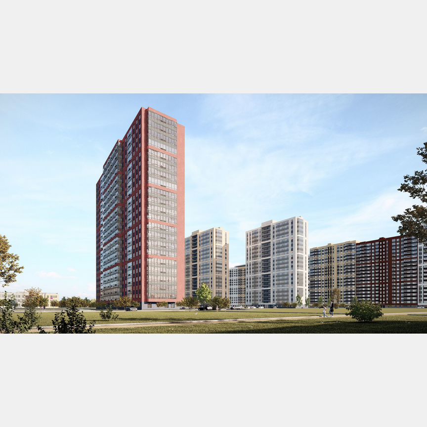 1-к. квартира, 35,1 м², 1/22 эт.